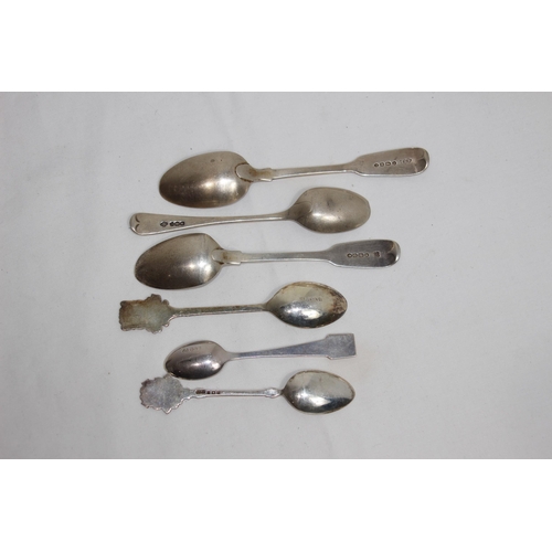 1129 - QUANTITY OF HALLMARKED AND 925 SILVER SPOONS - 147.3G