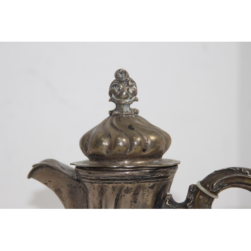 1142 - SILVER COFFEE POT - 800 GRADE - 918G