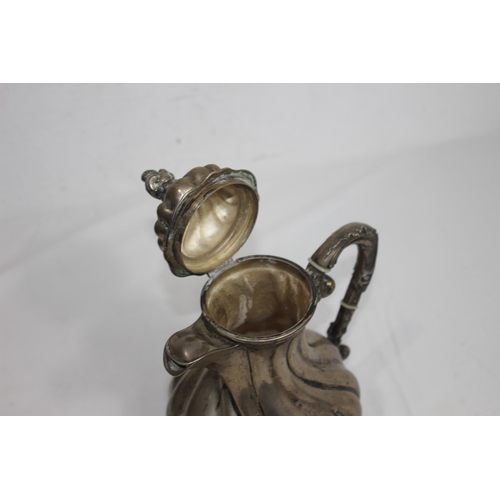 1142 - SILVER COFFEE POT - 800 GRADE - 918G