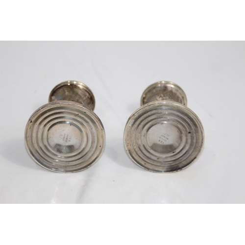 1155 - PAIR OF SCANDINAVIAN 830 SILVER CANDLESTICKS