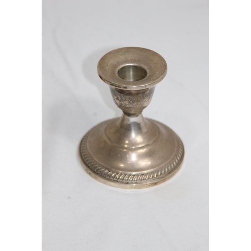 1155 - PAIR OF SCANDINAVIAN 830 SILVER CANDLESTICKS