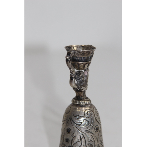 1157 - SILVER AUSTRE HUNGARIAN LADY HOLDING BOWL 70.5G - AUSTRO - HUNGARIAN