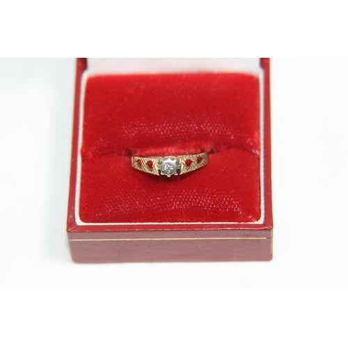 1225 - 9CT GOLD RING - 1.4G - SIZE K