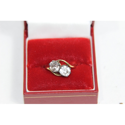 1232 - 18CT GOLD RING - 4.2G - SIZE N 1/2