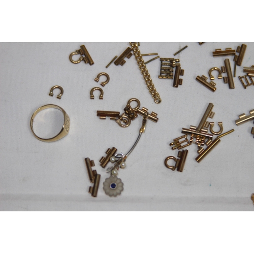 1236 - QUANTITY OF 9CT GOLD SCRAP - 20.4G