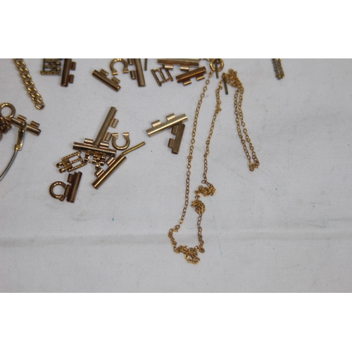 1236 - QUANTITY OF 9CT GOLD SCRAP - 20.4G