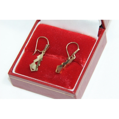 1240 - PAIR OF 9CT GOLD EARRINGS - 1G