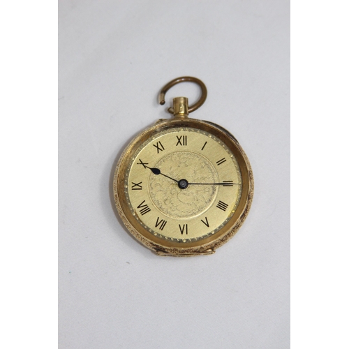 1243 - 18CT GOLD FOB WATCH