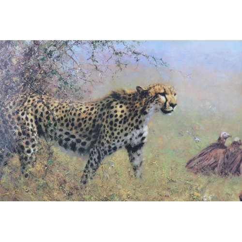 171 - CHEETAH PRINT BY DAVID SHEPARD 
105 X 71CM