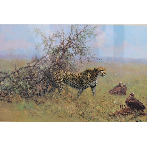 171 - CHEETAH PRINT BY DAVID SHEPARD 
105 X 71CM