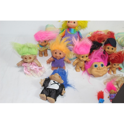 740 - QUANTITY OF VINTAGE DISNEY FIGURES AND TROLLS