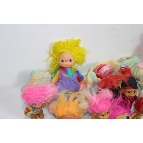 740 - QUANTITY OF VINTAGE DISNEY FIGURES AND TROLLS