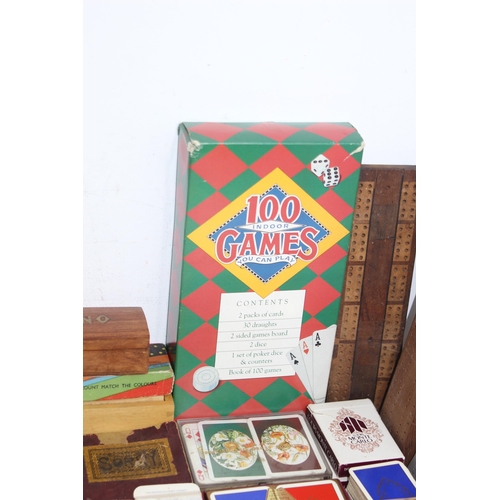 749 - QUANTITY OF VINTAGE CARDS, DOMINOS, GAMES ETC