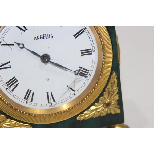 880 - VINTAGE ANGELUS SMALL CLOCK 
9 X 16CM