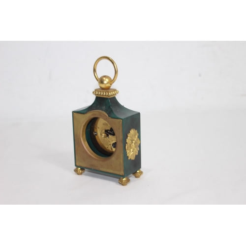 880 - VINTAGE ANGELUS SMALL CLOCK 
9 X 16CM