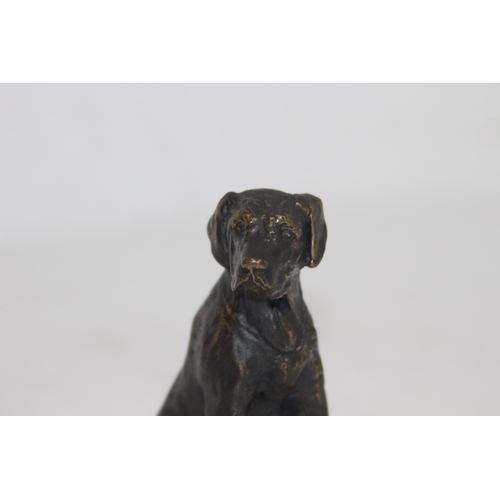 908 - BRONZE FIGURE OF A DOG 
9.5CM