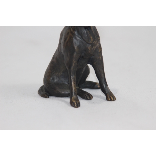 908 - BRONZE FIGURE OF A DOG 
9.5CM