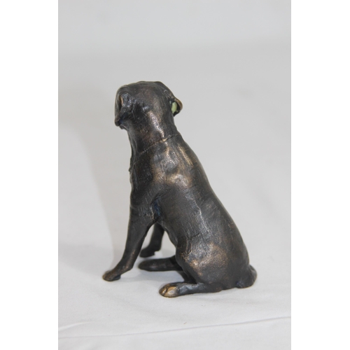 908 - BRONZE FIGURE OF A DOG 
9.5CM