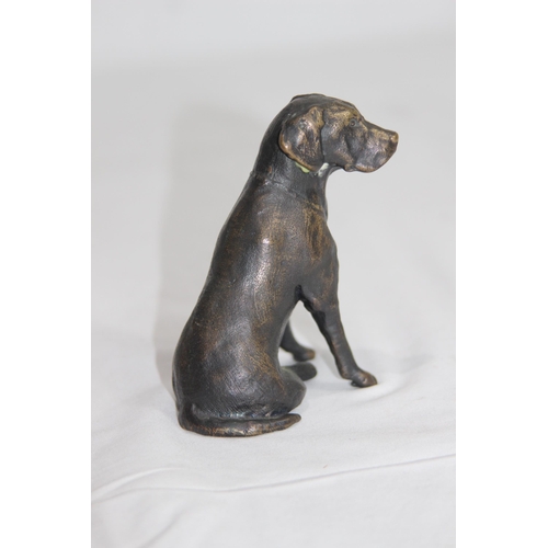 908 - BRONZE FIGURE OF A DOG 
9.5CM