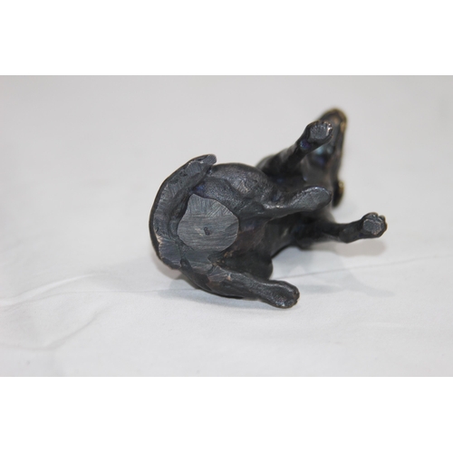 908 - BRONZE FIGURE OF A DOG 
9.5CM