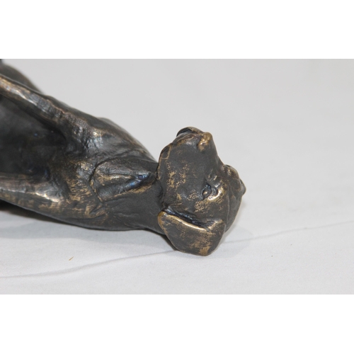 908 - BRONZE FIGURE OF A DOG 
9.5CM