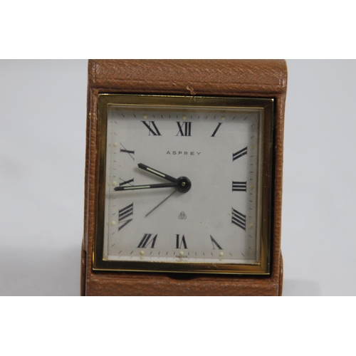 915 - VINTAGE ASPREYS TRAVEL CLOCK
8.5CM