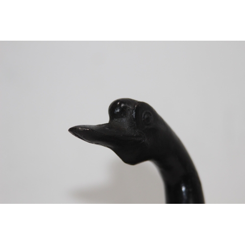 920 - PAIR OF JAPANESE BRONZED DUCKS 
29CM