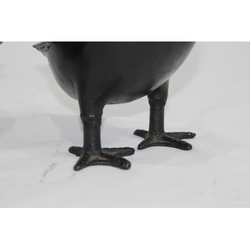 920 - PAIR OF JAPANESE BRONZED DUCKS 
29CM