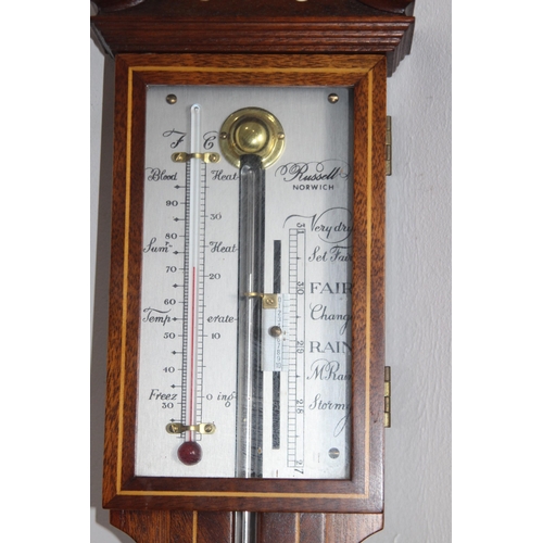 667 - VINTAGE RUSSELL NORWICH BAROMETER
97CM