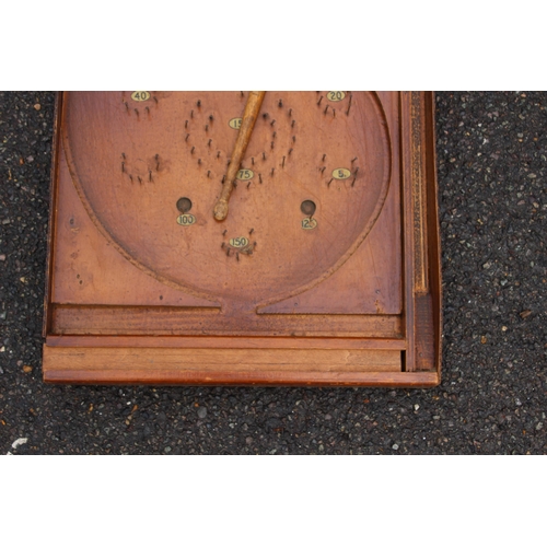 683 - VINTAGE WOODEN PINBALL GAME