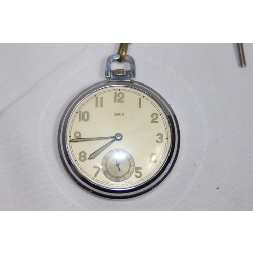 897 - VINTAGE DECO ORIS FOB WATCH