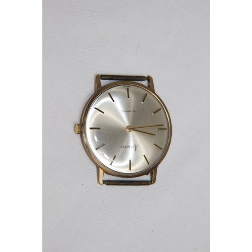 1235 - 9CT GOLD ACCURIST GENTS WATCH