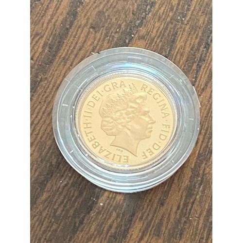 992A - ROYAL MINT 2013 GOLD SOVEREIGN BOXED