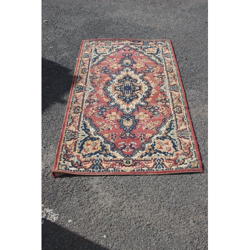 217 - 3 X VINTAGE RUGS 
166 X 83CM