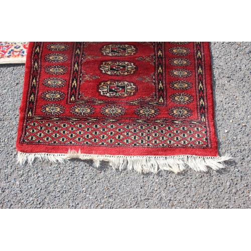 217 - 3 X VINTAGE RUGS 
166 X 83CM