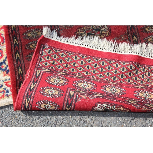 217 - 3 X VINTAGE RUGS 
166 X 83CM