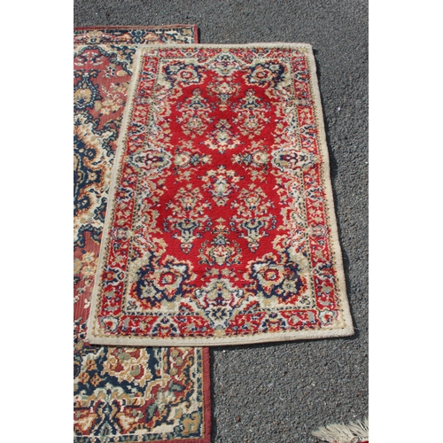 217 - 3 X VINTAGE RUGS 
166 X 83CM