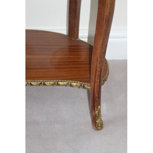 22 - ORNATE KIDNEY SHAPED SIDE TABLE 
59 X 36 X 69CM