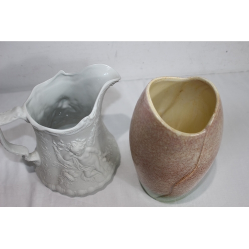 240 - PORTMEIRION PARIAN JUG AND SYLVAC VASE
27CM