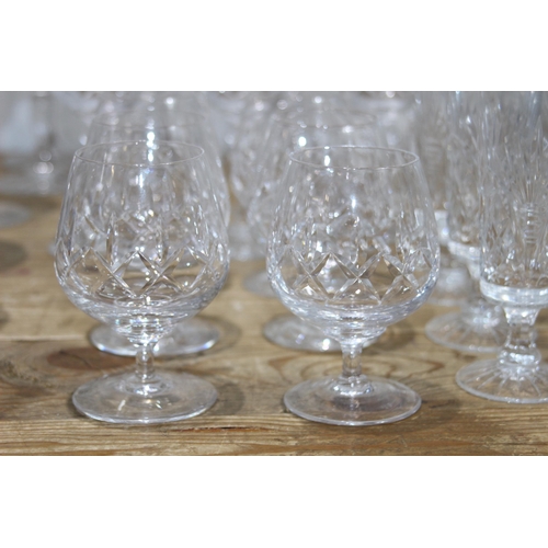 243 - 6 X SETS OF CUT GLASS GLASSES