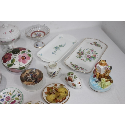 244 - QUANTITY OF GOOD MISCELLANEOUS CHINA INCLUDING AYNSLEY AND COALPORT 
23CM