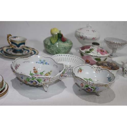 244 - QUANTITY OF GOOD MISCELLANEOUS CHINA INCLUDING AYNSLEY AND COALPORT 
23CM