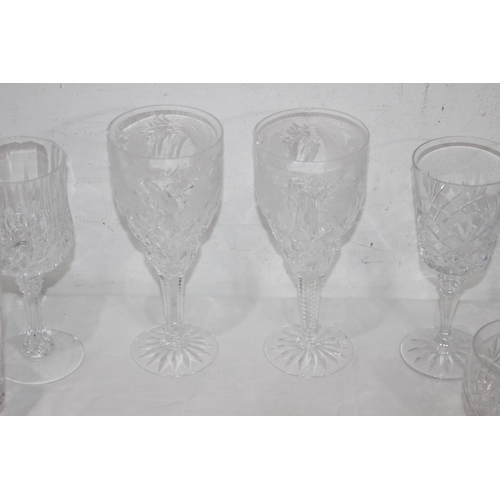 245 - LARGE QUANTITY OF CUT GLASS ETC