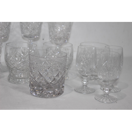 245 - LARGE QUANTITY OF CUT GLASS ETC