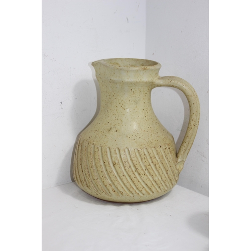 272 - AYLESFORD POTTERY WINE JUG AND GOBLETS