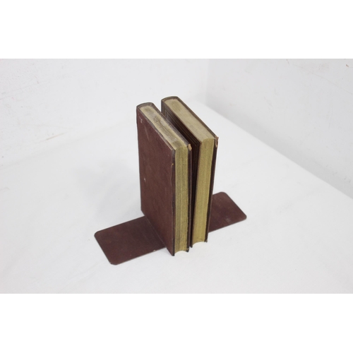 331 - PAIR OF BOOKENDS IN THE FORM OF BOOKS 
18CM