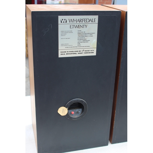 639 - PAIR OF WHARFDALE E.TWENTY SPEAKERS 
31 X 25 X 57CM