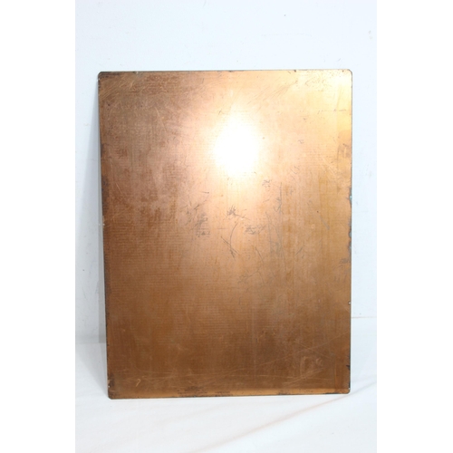 355 - COPPER PRINTING PLATE OF BRIGHTON PAVILION 
41 X 31CM