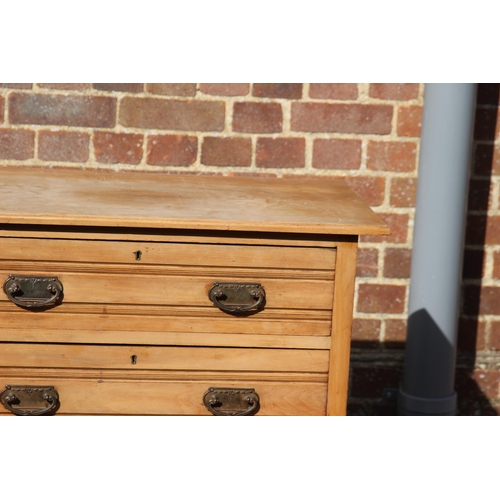 3 - SATIN WOOD CHEST OF 3 DRAWERS 
84 X 46 X 79CM