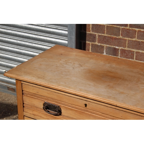 3 - SATIN WOOD CHEST OF 3 DRAWERS 
84 X 46 X 79CM